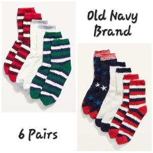👀50% OFF👀🧦NWT‼️ Old Navy brand Cozy Crew Socks, 6 Pairs •Online Exclusive•